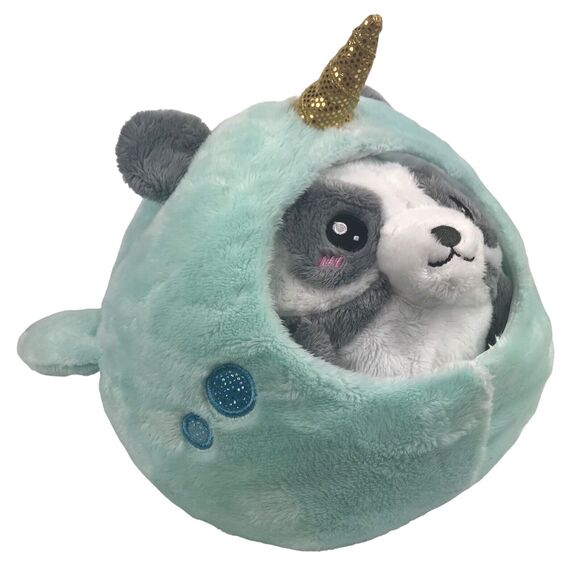 Squishable Undercover Panda In Narwhal Plush 9'' Stuffed Animal Toy 2019 - Picture 1 of 14